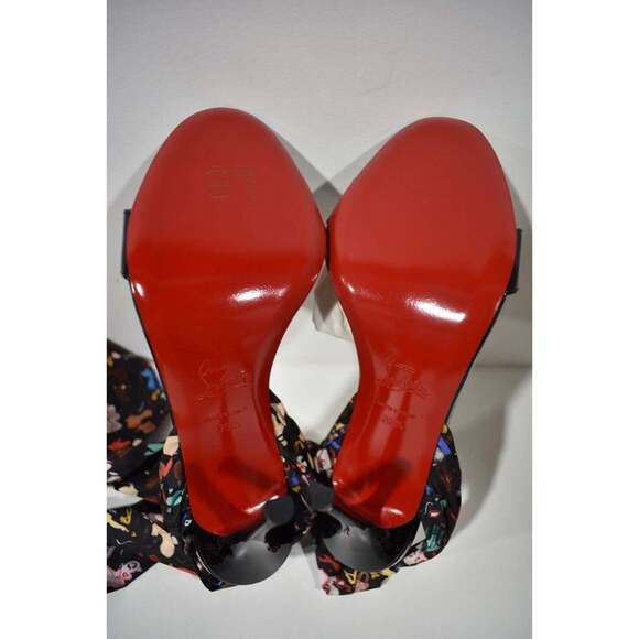 Christian Louboutin Fetish Du Desert 100 Black Lace Up Tie Sandal Heel Pump 39.5 - Picture 12 of 12